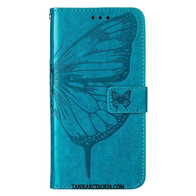 Etui Folio do Xiaomi 12 Lite Projekt Motyla Ze Smyczą