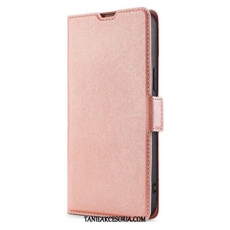 Etui Folio do Xiaomi 12 Pro Styl Z Bardzo Delikatnej Skóry