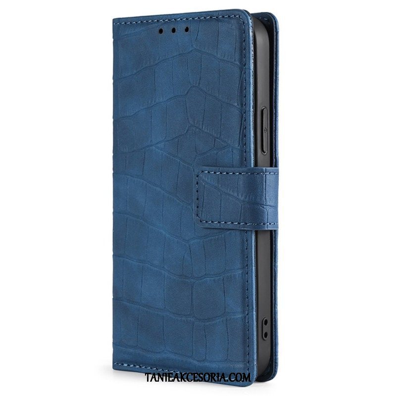 Etui Folio do Xiaomi 12T / 12T Pro Krokodyl Dotykający Skóry