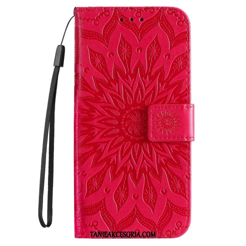 Etui Folio do Xiaomi 12T / 12T Pro z Łańcuch Paskowata Mandala