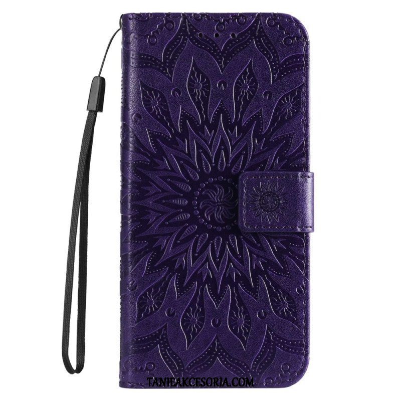 Etui Folio do Xiaomi 12T / 12T Pro z Łańcuch Paskowata Mandala