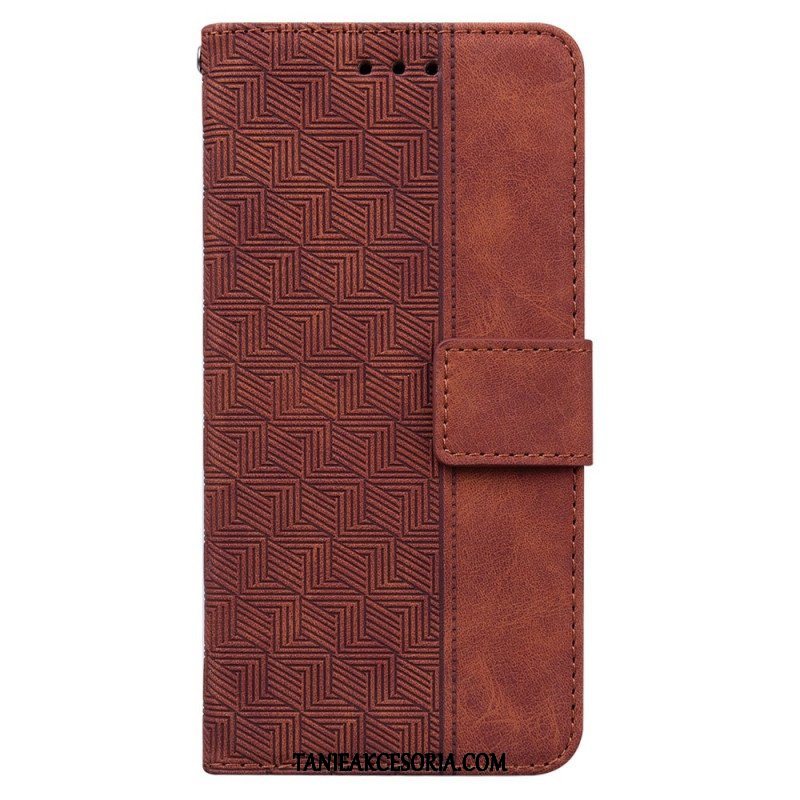 Etui Folio do Xiaomi 13 Pro z Łańcuch Pasiasty Wzór