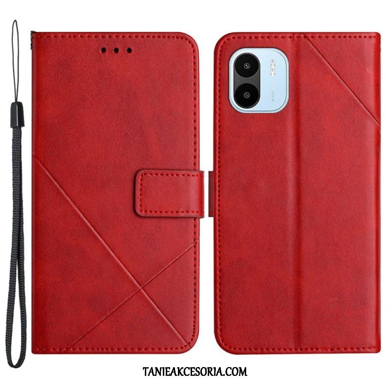 Etui Folio do Xiaomi Redmi A1 X Design Geo Skórzany Styl