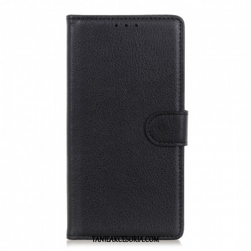 Etui Folio do Xiaomi Redmi Note 10 / 10S Efekt Skóry Liczi Premium