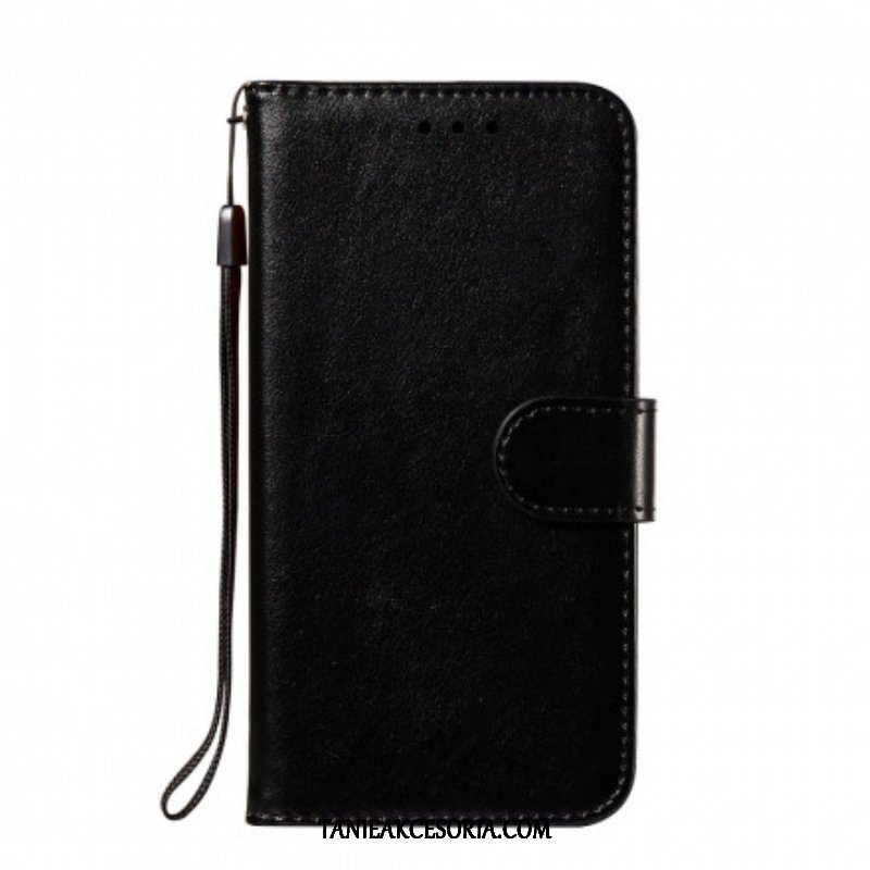 Etui Folio do Xiaomi Redmi Note 10 / 10S Monochromatyczny Skórzany Styl