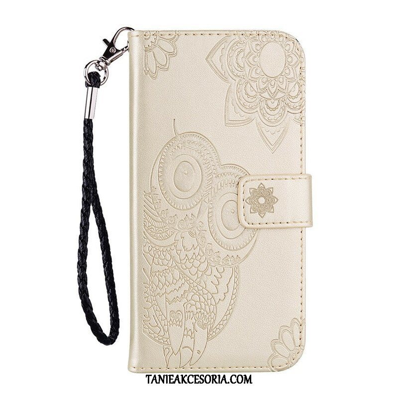 Etui Folio do Xiaomi Redmi Note 10 / 10S Sowa Mandala I Smycz