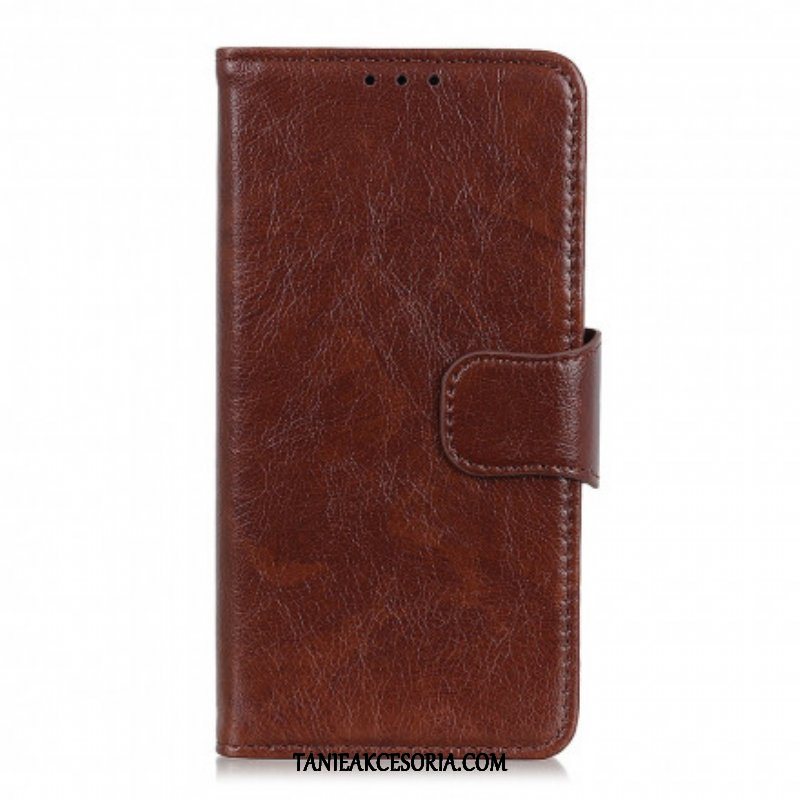 Etui Folio do Xiaomi Redmi Note 10 5G Dwoina Skóry Nappa