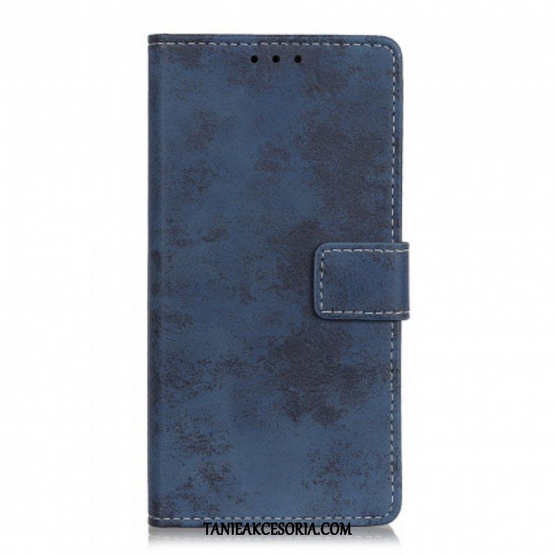 Etui Folio do Xiaomi Redmi Note 10 5G Efekt Skóry Vintage