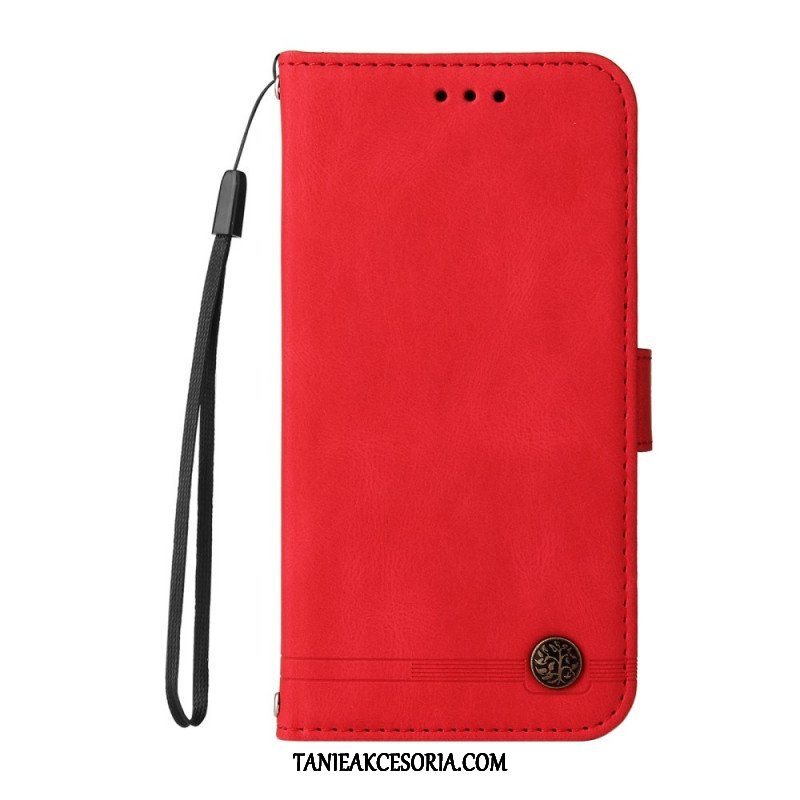 Etui Folio do Xiaomi Redmi Note 10 Pro Nit I Pasek Ze Sztucznej Skóry