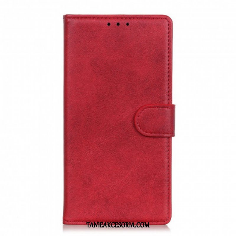 Etui Folio do Xiaomi Redmi Note 10 Pro Retro Matowy Efekt Skóry