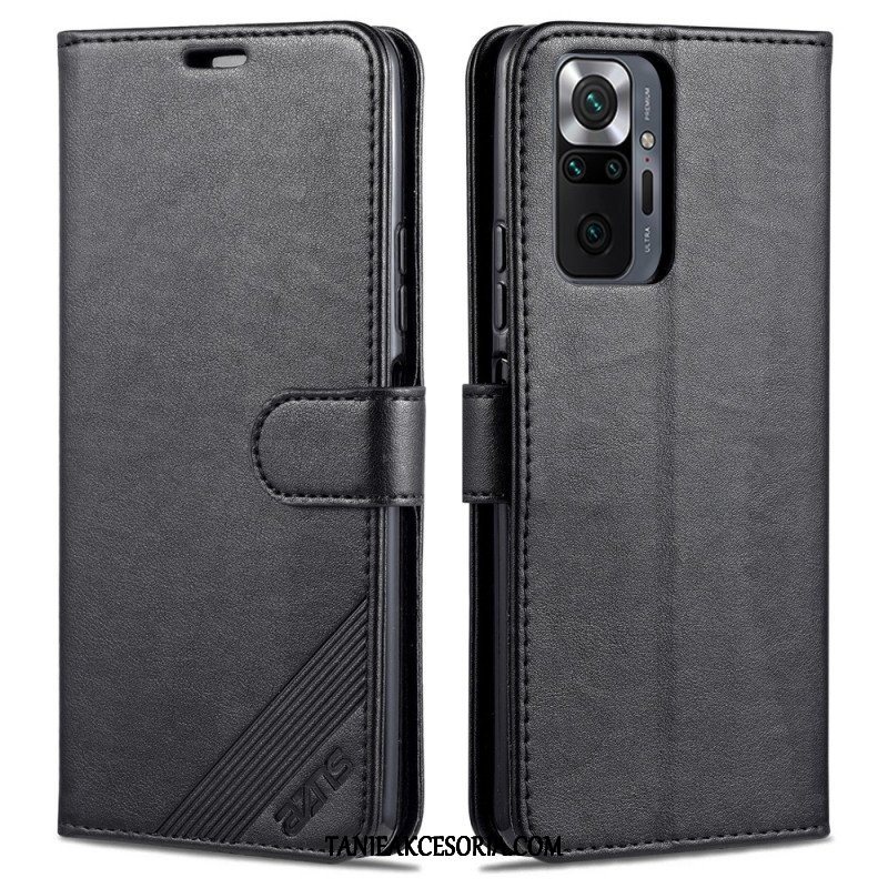 Etui Folio do Xiaomi Redmi Note 10 Pro Sztuczna Skóra Azns