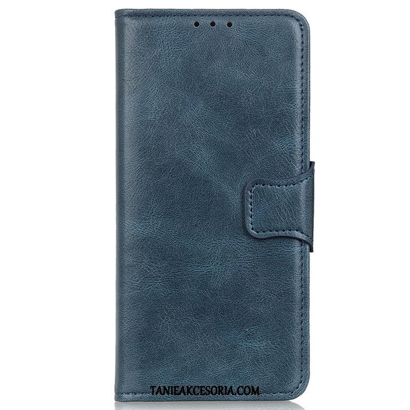 Etui Folio do Xiaomi Redmi Note 11 / 11S Dwustronne Zapięcie Z Efektem Skóry