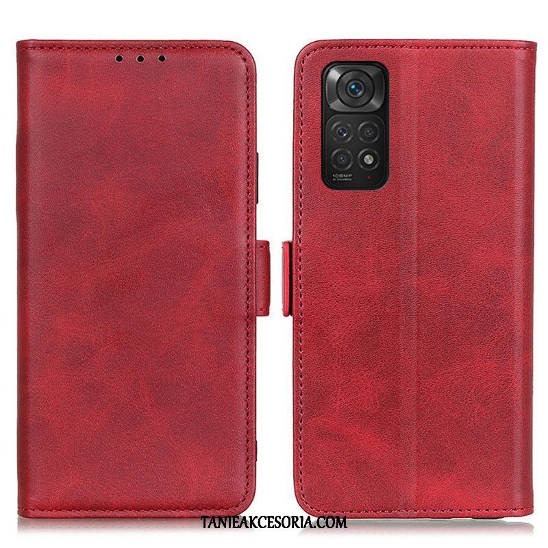 Etui Folio do Xiaomi Redmi Note 11 / 11S Skórzany Futerał Podwójna Klapa