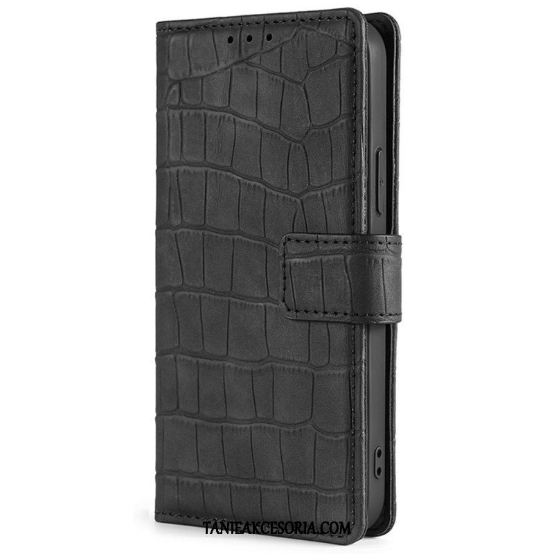 Etui Folio do Xiaomi Redmi Note 11 Pro / 11 Pro 5G Krokodyl Dotykający Skóry