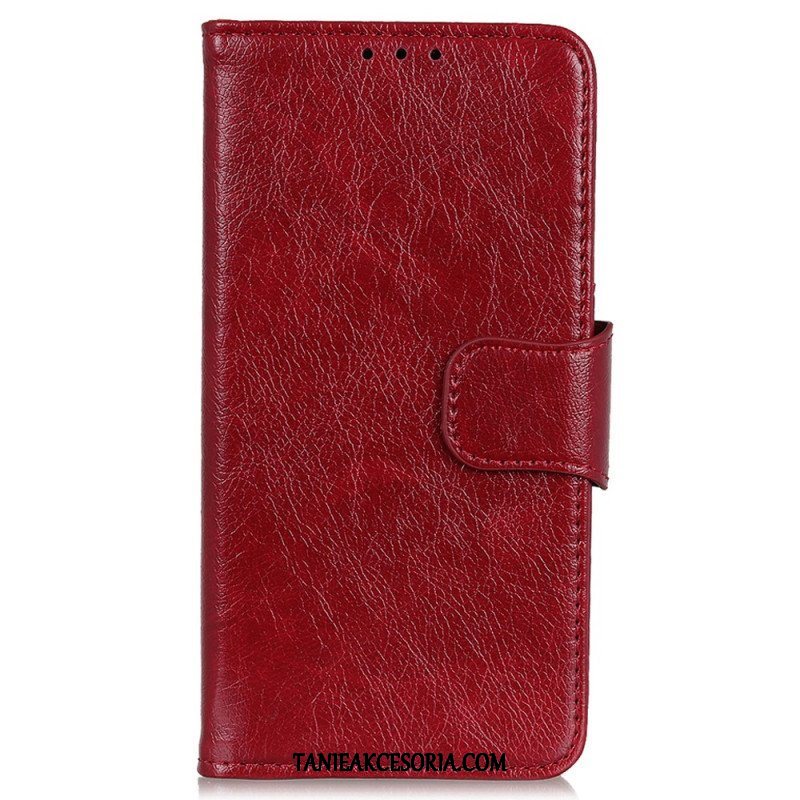 Etui Folio do Xiaomi Redmi Note 12 4G Dwoina Skóry Nappa