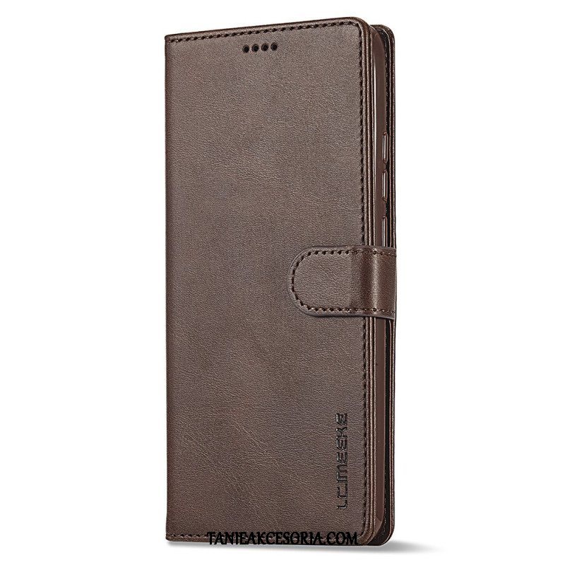 Etui Folio do Xiaomi Redmi Note 12 4G Efekt Skóry Lc.imeeke