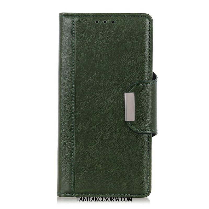 Etui Folio do Xiaomi Redmi Note 12 4G Zapięcie Srebrne