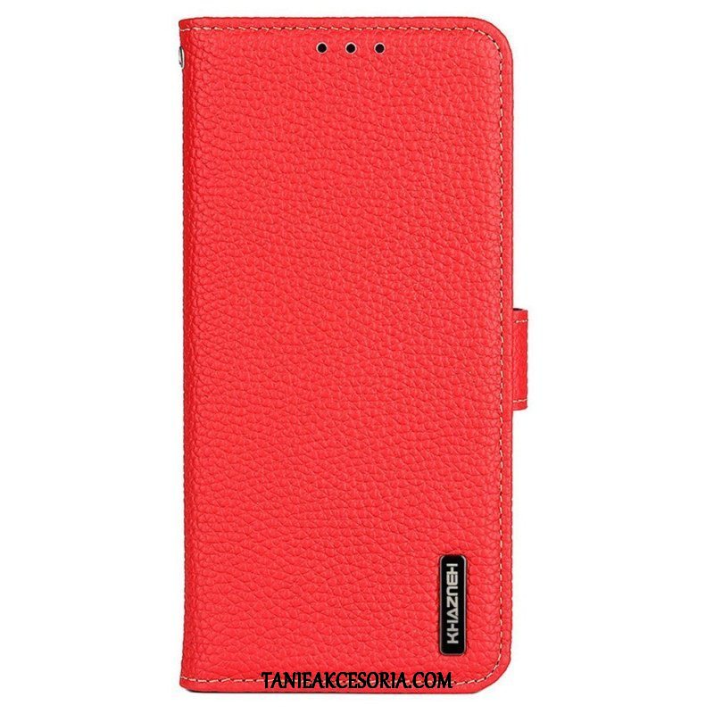 Etui Folio do Xiaomi Redmi Note 12 5G Khazneh Skóra Liczi