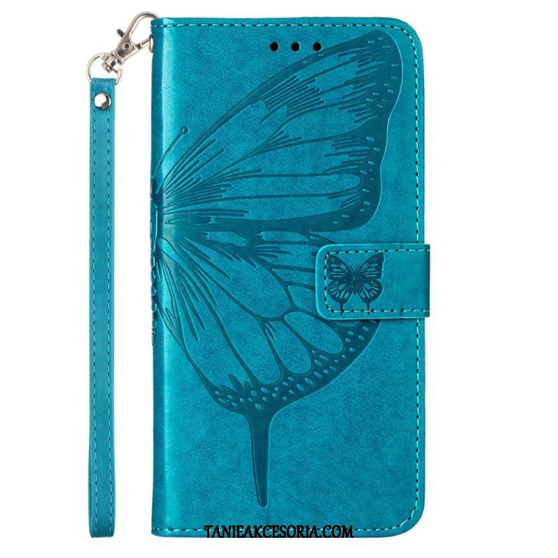 Etui Folio do Xiaomi Redmi Note 12 5G Kwiatowy Motyl