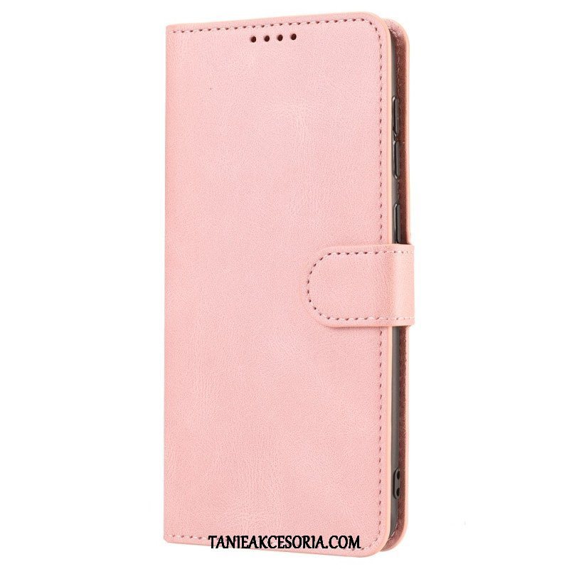 Etui Folio do Xiaomi Redmi Note 12 5G z Łańcuch Paski W Stylu Retro