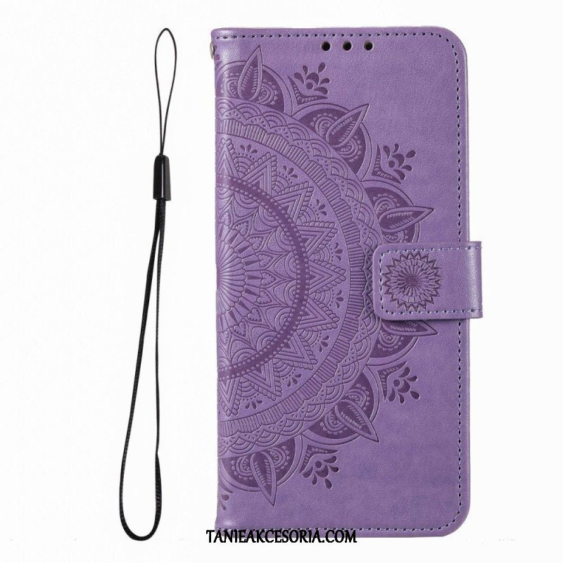 Etui Folio do Xiaomi Redmi Note 12 Pro Mandala Sun Ze Smyczą