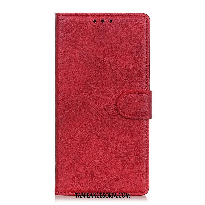 Etui Folio do Xiaomi Redmi Note 12 Pro Plus Matowa Sztuczna Skóra