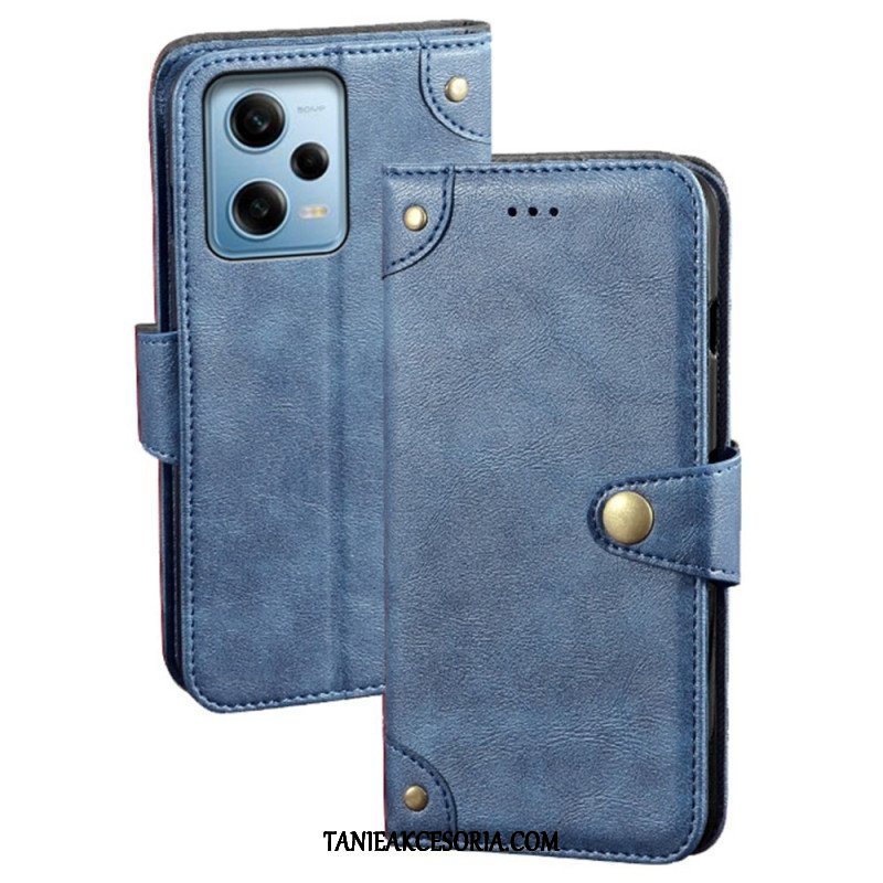 Etui Folio do Xiaomi Redmi Note 12 Pro Przycisk Magnetyczny