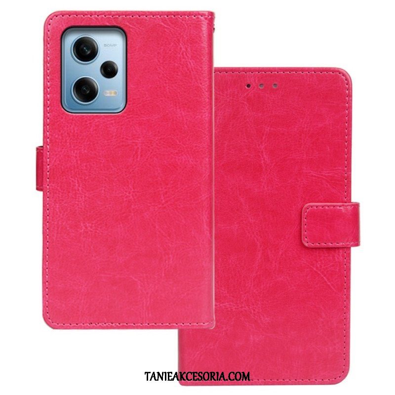 Etui Folio do Xiaomi Redmi Note 12 Pro Skórzany Styl Idewei