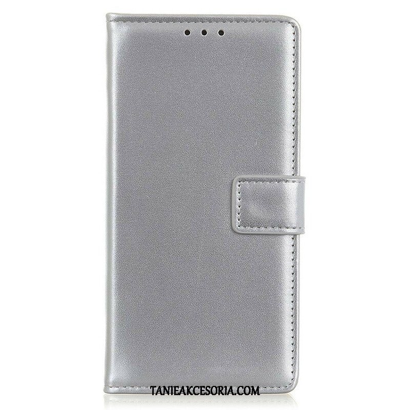 Etui Folio do iPhone 13 Mini Prosty Efekt Skóry