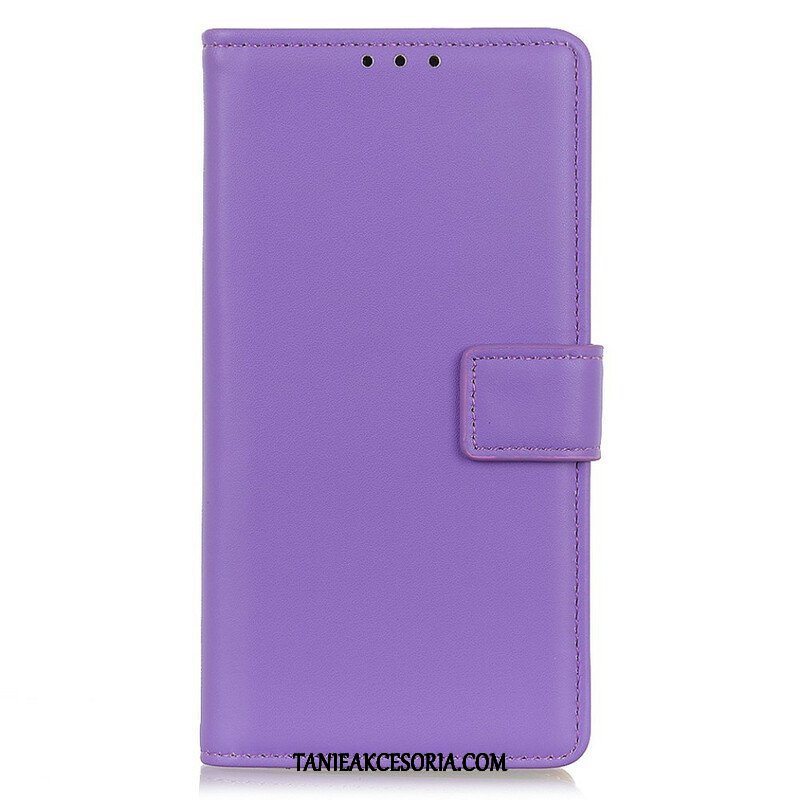 Etui Folio do iPhone 13 Mini Prosty Efekt Skóry