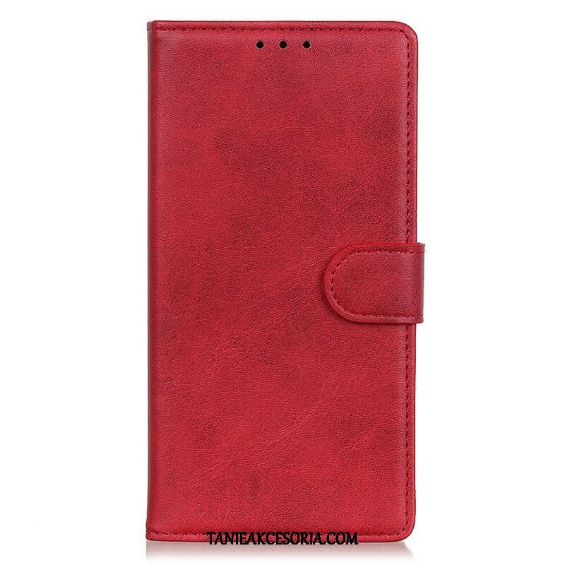 Etui Folio do iPhone 13 Mini Retro Matowy Efekt Skóry