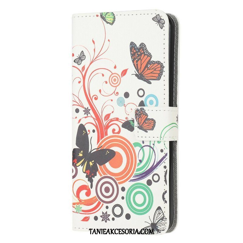 Etui Folio do iPhone 13 Mini Szalone Motyle