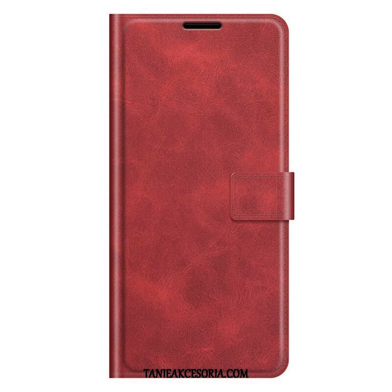 Etui Folio do iPhone 13 Pro Max Smukły Ekstremalny Efekt Skóry