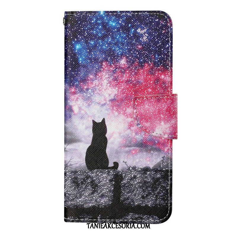 Etui Folio do iPhone 13 Pro Opowieści O Kotach Ze Smyczą