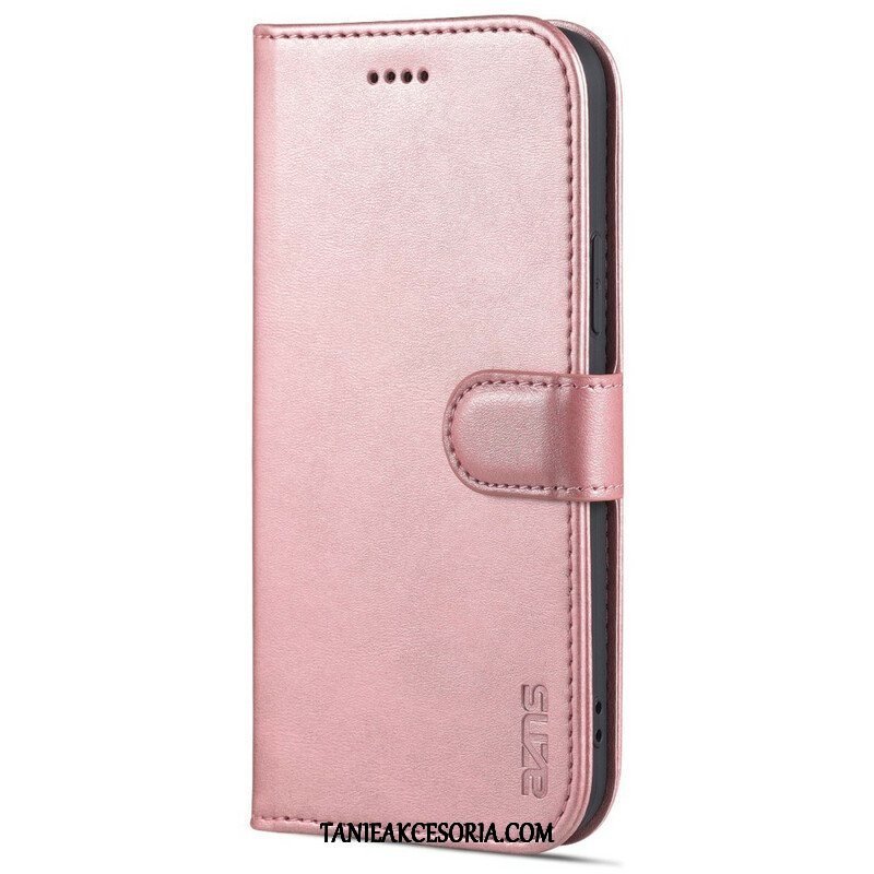 Etui Folio do iPhone 13 Pro Sztuczna Skóra Azns