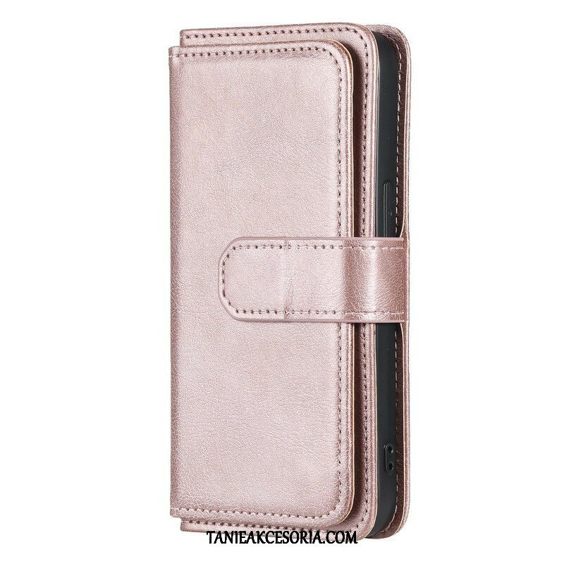 Etui Folio do iPhone 13 Pro Wielofunkcyjny Uchwyt Na 10 Kart