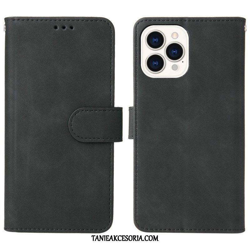 Etui Folio do iPhone 14 Plus Dotyk Skóry