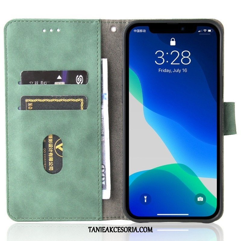 Etui Folio do iPhone 14 Plus Dotyk Skóry