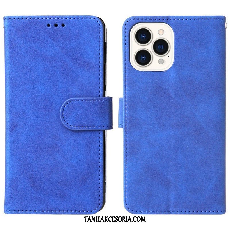 Etui Folio do iPhone 14 Plus Dotyk Skóry