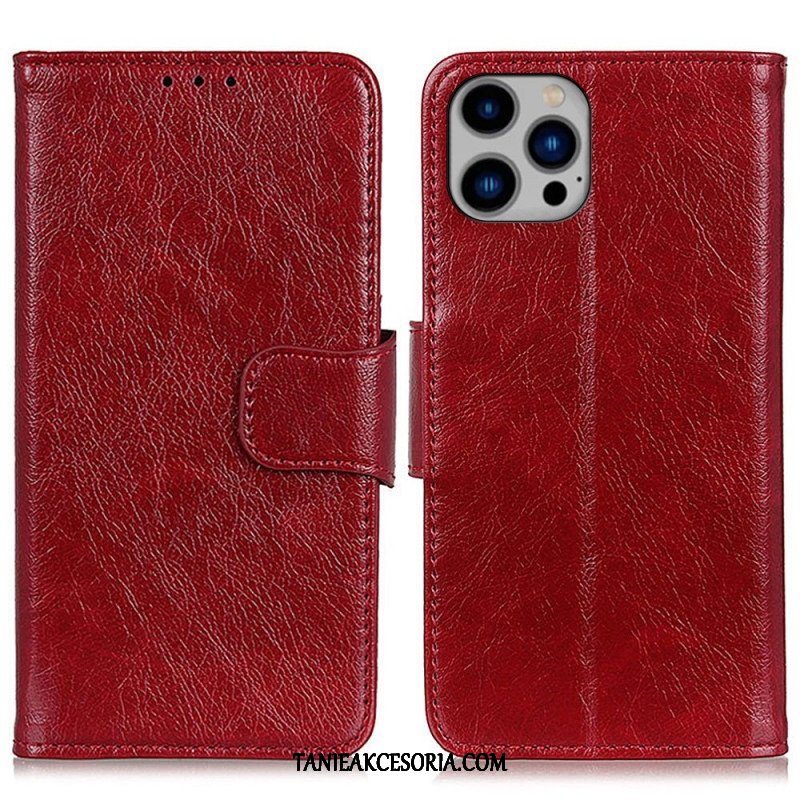 Etui Folio do iPhone 14 Plus Dwoina Skóry Nappa