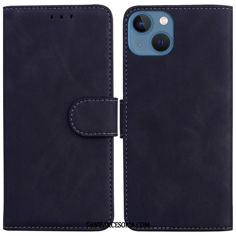 Etui Folio do iPhone 14 Plus Stylowa Skórzana Moda