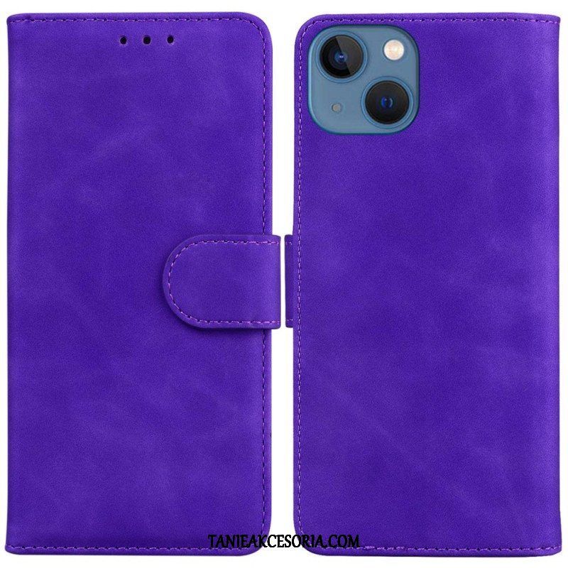 Etui Folio do iPhone 14 Plus Stylowa Skórzana Moda