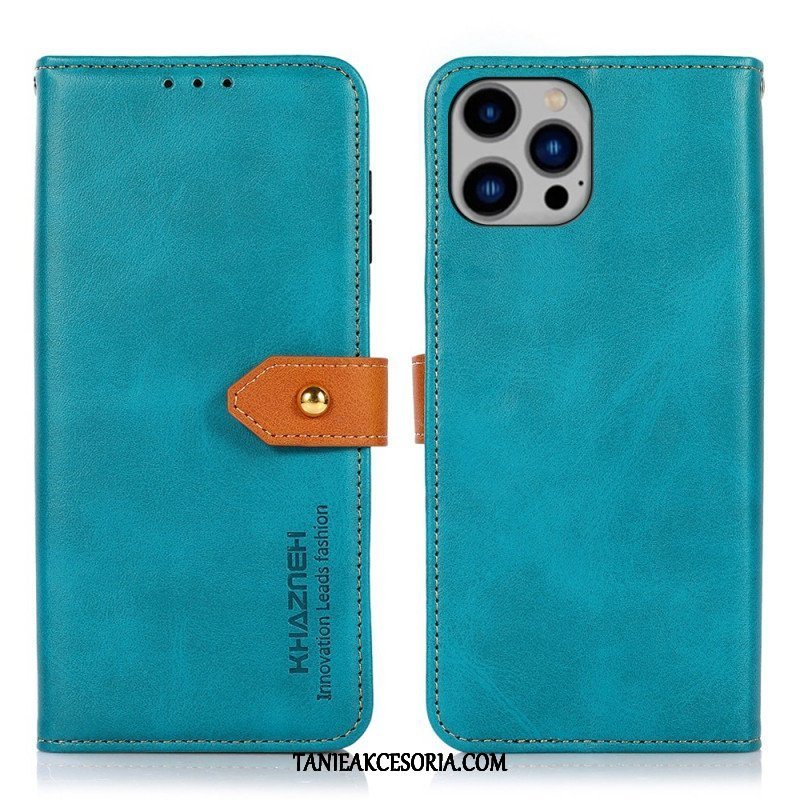 Etui Folio do iPhone 14 Plus Z Paskiem Khazneh