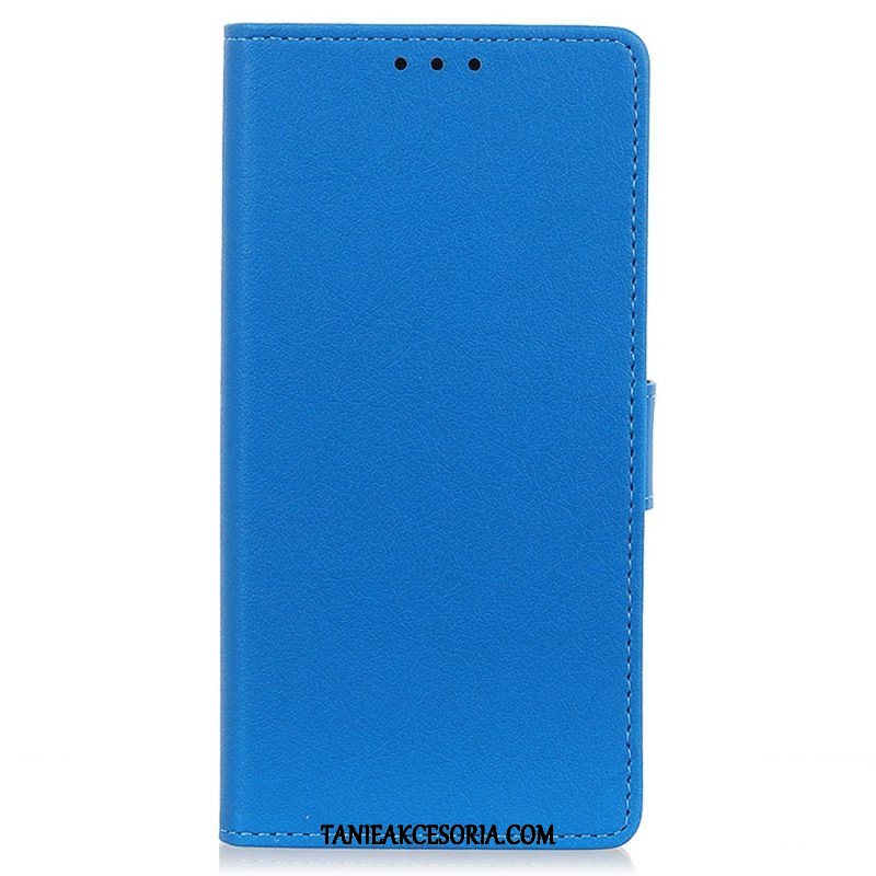 Etui Folio do iPhone 14 Pro Max Klasyczna Sztuczna Skóra