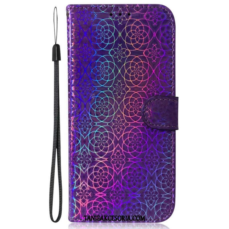 Etui Folio do iPhone 14 Pro Styl Dyskotekowy