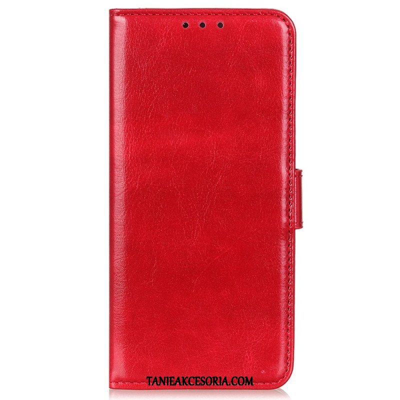 Etui Folio do iPhone 14 Pro Sztuczna Skóra Lakierowana