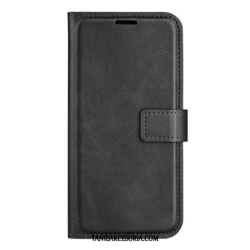 Etui Folio do iPhone 14 Rzemienna Tekstura