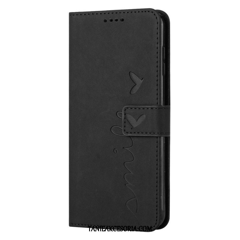 Etui Folio do iPhone 14 Uśmiech Ze Smyczą