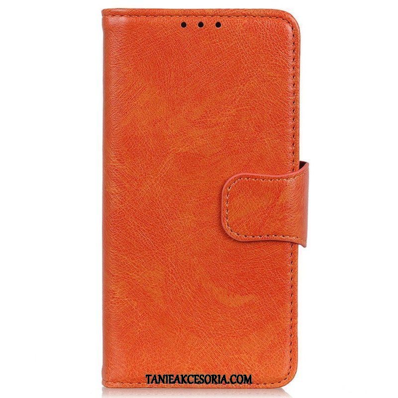 Etui Folio do iPhone 15 Plus Dwoinowa Skóra Nappa