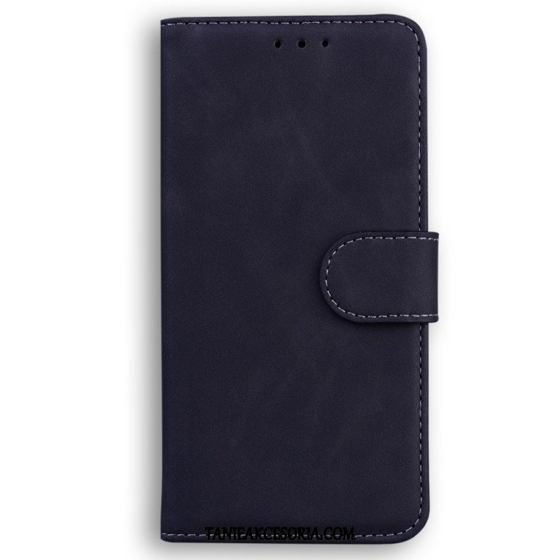 Etui Folio do iPhone 15 Plus Styl Miękkiej Skóry